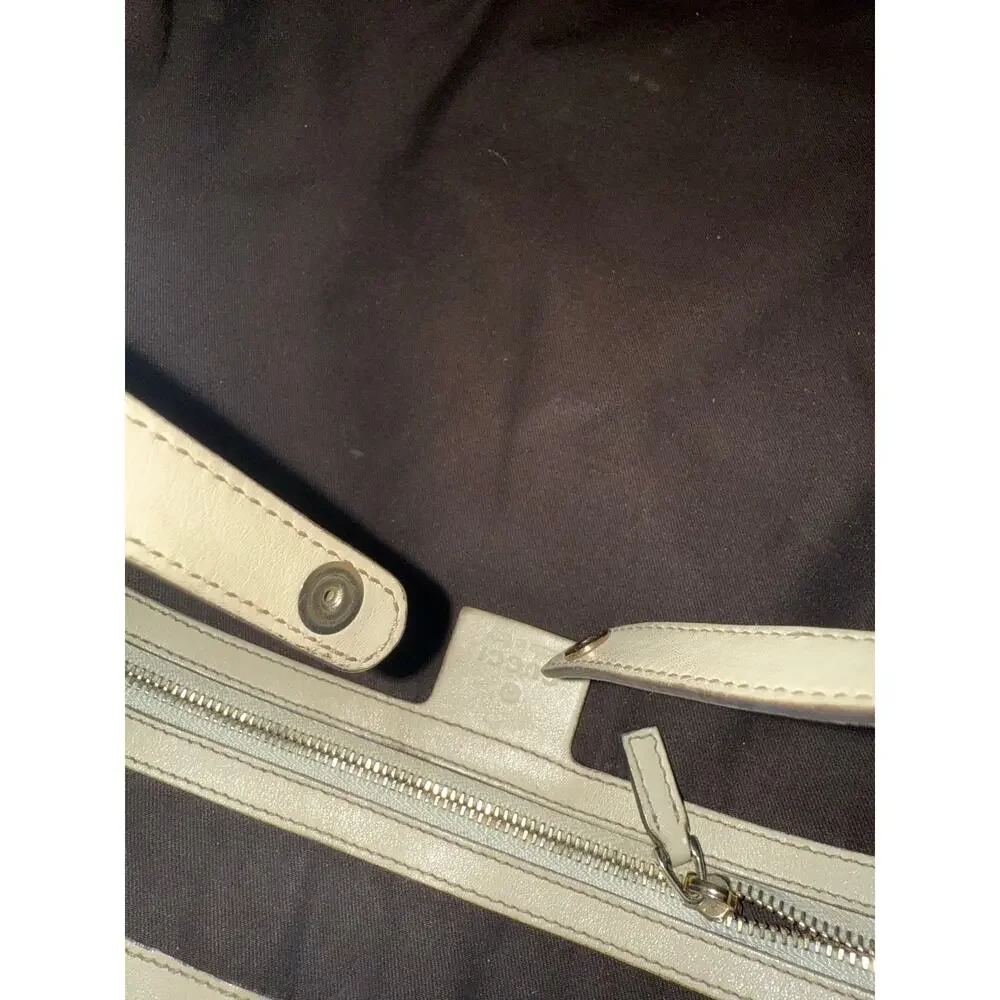 GUCCI Off-White Leather Britt Large Tote Bag - Picture 14 of 16